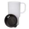 Mug en plastique blanc avec couvercle - Plastique