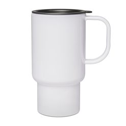 Mug en plastique blanc avec couvercle PrintFabrik Matériel et Articles pour la sublimation
