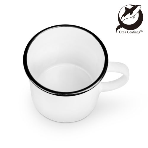 Tasse en céramique TOM couleurs du bord noire 8oz black Orca PrintFabrik Matériel et Articles pour la sublimation