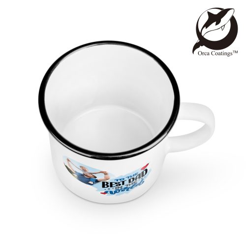 Tasse en céramique TOM couleurs du bord noire 8oz black Orca PrintFabrik Matériel et Articles pour la sublimation