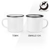 Tasse en céramique TOM couleurs du bord noir 8oz black Orca - Céramique
