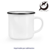 Tasse en céramique TOM couleurs du bord noire 8oz black Orca - Mugs & Tasses sublimables – Revêtement haute qualité