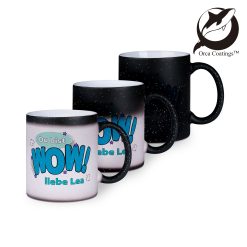 Mug en plastique blanc avec couvercle - PrintFabrik Matériel et Articles  pour la sublimation