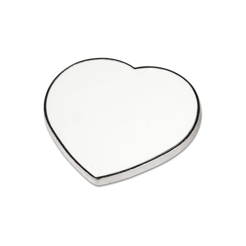 Aimant métallique argenté avec insert en aluminium blanc imprimable – Image 7