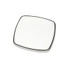 Aimant métallique argenté avec insert en aluminium blanc imprimable - Magnets