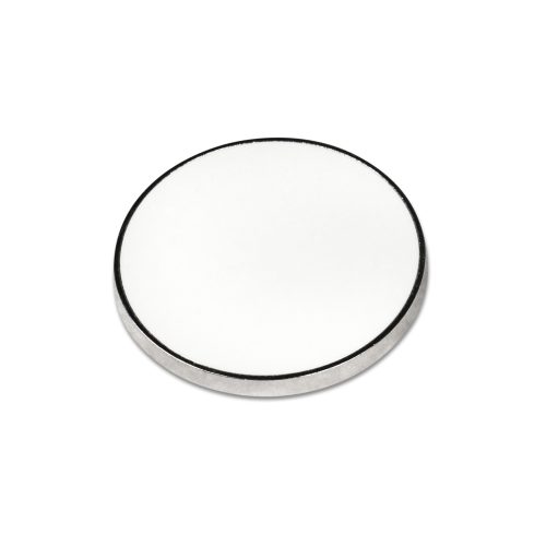 Aimant métallique argenté avec insert en aluminium blanc imprimable – Image 3