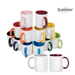 Tasse en céramique TWO TONES & HANDLE 11oz, Sublistar®-Coating PrintFabrik Matériel et Articles pour la sublimation