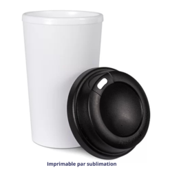 Gobelet conique en plastique à double paroi 380 ml