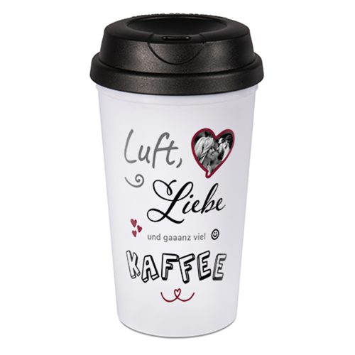 Gobelet conique en plastique à double paroi 380 ml – Image 2