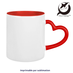 Tasse en céramique TWO TONES & LOVE HANDLE 11oz Orca™ Coating