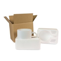 Boîte cadeau en carton avec insert en polystyrène pour mugs, lot de 30 pièces PrintFabrik Matériel et Articles pour la sublimation