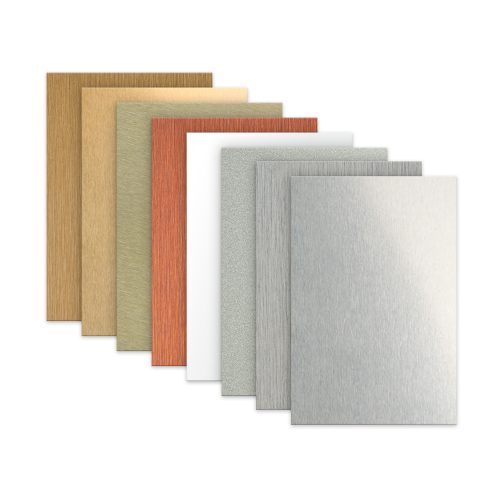 Plaque aluminium pour les tableaux en bois
