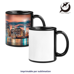 Tasse en céramique noire NORA Orca™ Coating