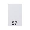 Carte de visite en aluminium taille 54 x 85 x 0,5 mm - Bureau commerce