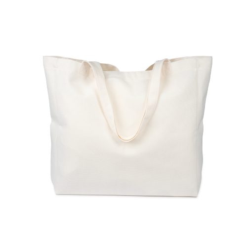 Cabas blanc crème avec anses – Image 3