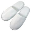 Chausson en tissu éponge blanc avec semelle en plastique - Sandales-Tongs-Pantoufles