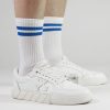 Chaussettes de Tennis adulte Blanc et couleurs - Chaussettes