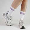 Chaussettes de Tennis adulte Blanc et couleurs - Chaussettes