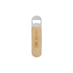 Ouvre-bouteilles avec manche en bois 174 x 40 x 8 mm PrintFabrik Grossiste en matériel de sublimation Ouvre-bouteilles avec manche en bois 174 x 40 x 8 mm - Gravure Laser