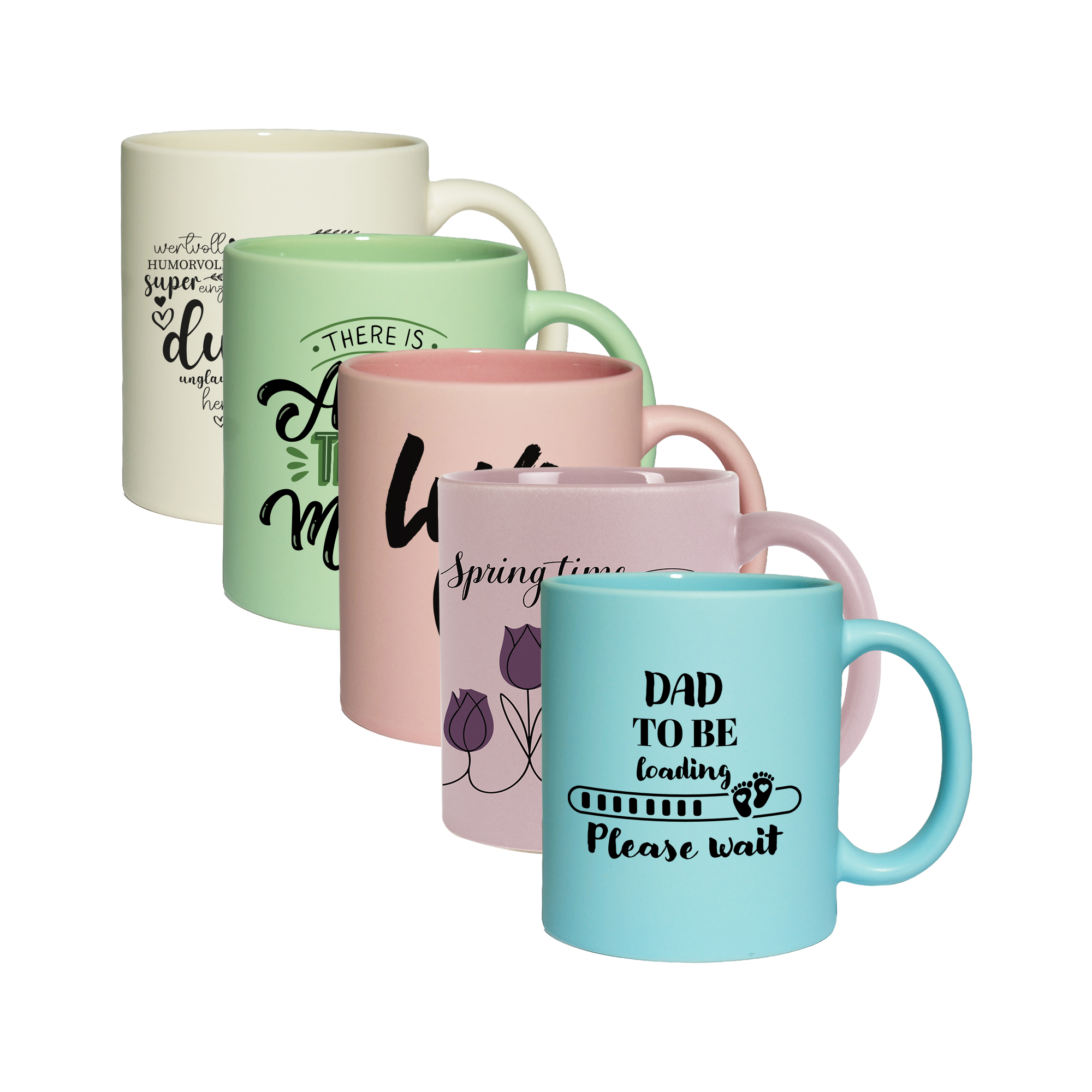 Mug Céramique Sublimation Mat 330 ml – Tasse Personnalisable Pastel PrintFabrik Grossiste en matériel de sublimation Mug Céramique Sublimation Mat 330 ml – Tasse Personnalisable Pastel - Céramique